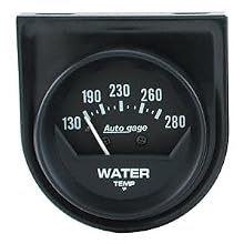 Auto Meter 2361 Auto Gage 2-1/16" Mechanical Individual Panel Water Temperature Gauge