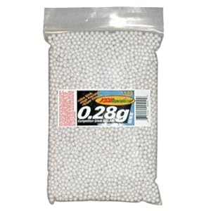 TSD Competition-Grade AEG 6mm plastic airsoft BBs, 0.28g, 5000 rds, white