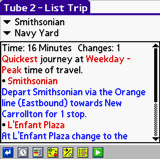 TUBE 2 Washington DC (Palm OS) downloadable Software