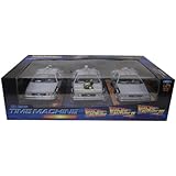 Back To The Future 1, 2, 3 Trilogy Set Delorean Time Machine 1/24 by Welly 22400-3G