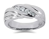 0.34 ctw Men's Diamond Ring in Platinum