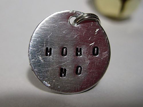 Christmas Charm, Christmas Pendant, HOHOHO Charm, ho ho ho Necklace, Christmas Jewelry, Upcycled Jewellery, Stamped Jewelry, Christmas Gift