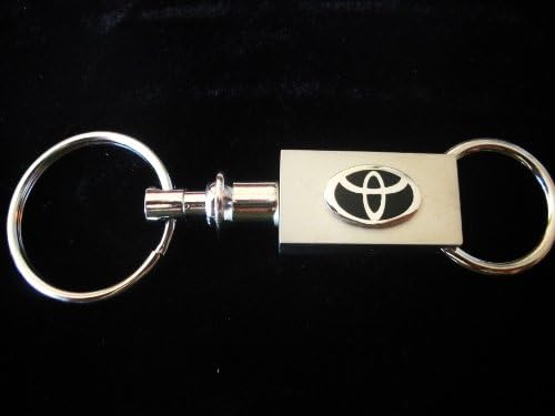 Toyota Brushed Silver Valet Pull Apart Key Chain