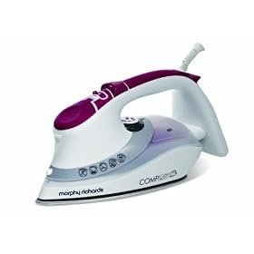 Morphy Richards Comfigrip 40851 Steam Iron Trizone Soleplate, Mulberry