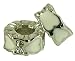 ENAMEL WHITE HEARTS SPACER CHARM FITS PANDORA TROLL