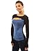 Patty Women's Keyhole Long Sleeve Blouse Top