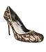 JLo Sessie Brown Gold Lace Pump