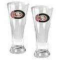 2 Pc San Francisco 49ers Pilsner Glass Set - Clear