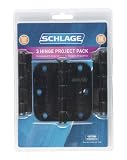 Schlage Lock Co 3Pk3.5Pewrnd Corn Hinge Sc3p1011f-620E Solid Brass Hinge