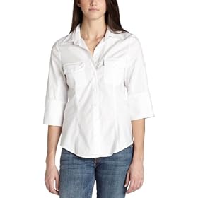 Buy ABS Allen Schwartz Ladies Roll Up Sleeve Button Front Shirt by A.B.S Allen Schwartz