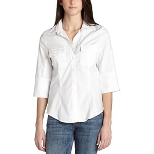 Buy ABS by Allen Schwartz Ladies Roll Up Sleeve Button Front Shirt by A.B.S Allen Schwartz