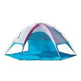Mac Sports Quick Set Beach Cabana - Blue/ Silver (Large)
