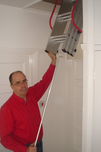 Slider 3 Section Sliding Loft Ladder - Floor to loft floor heights between 2.13m (7') and 3m (9'10)
