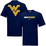 Nike - Nike West Virginia Mountaineers Navy Blue Rush the Field T-shirt