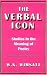 Verbal Icon: Studies in the Meaning of Poetry