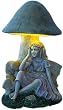 Echo Valley 4173 Solar Powered Lighted Toadstool Fairy Resin Statue