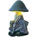Echo Valley 4173 Solar Powered Lighted Toadstool Fairy Resin Statue