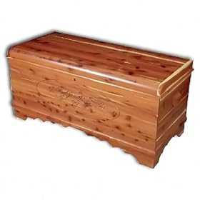 Chest, Waterfall, Cedar w carving-Grapes