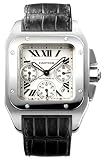 416BZFEQ1AL. SL160  Cartier Mens W20090X8 Santos 100 XL Automatic Chronograph Watch
