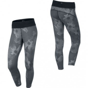 Nike Ladies Dri-Fit Printed Epic Run Long 3/4 Capri Tights