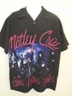 Dragonfly Clothing Motley Crue Girls Girls Girls Shirt Mens Button Front Vegas Shirt for Motley Crue Fans Size: Large