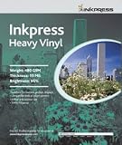 Inkpress Signage Media, Heavy Weight 15mil Vinyl Scrim Banner Material, 17