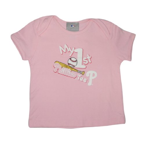 Infant / Baby MLB Philadelphia Phillies My First Tee T-Shirt - Pink (Size: 24)