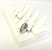 FindingKing Jewelry Ring Leather Display 12 Finger Showcase Fixture