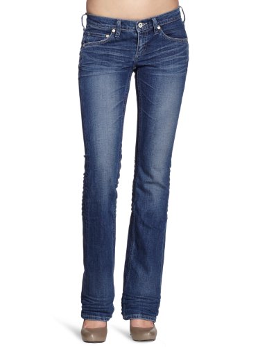 MUSTANG Jeans Damen Jeans Normaler Bund, 3572-5140, Gr. 28/32, Blau (heavy scratched used  Preisvergleich