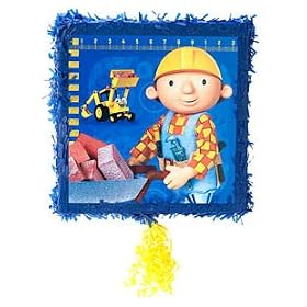 Click here to buy Party Supplies - Bob the Builder Construction Pull-String Pinata by Birthday Express.