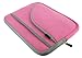 rooCASE Netbook Neoprene Sleeve Case for HP Mini 210-1070NR 10.1-Inch Black Netbook (Invisible Zipper Tri-Pocket - Pink)