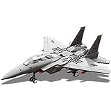 Top Race Interlocking Building F15 Fighter Jet Airplane Model Toy Kit Blocks Set