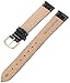 Voguestrap TX45318LBK Allstrap 18mm Black Long-Length Padded Crocodile Calf Watchband