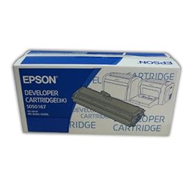 Epson C13S050167 EPL-6200 EPL-6200L EPL-6200N EPL6200 EPL6200L EPL6200N Aculaser black developer laser cartridge S050167