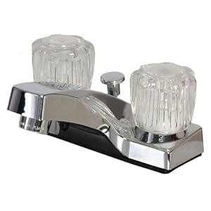 Hardware House 126632 2-Handle Non-Metallic Bathroom Faucet with Pop Up, Chrome