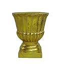 Barcana Antique Gold Urn Pot Christmas Tree Stand for Permanent Trees