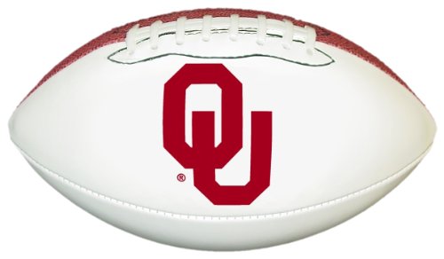 Oklahoma Sooners Official Size Synthetic Leather Autograph Football