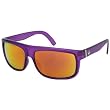 Dragon Alliance Wormser Men's Medium Fit Outdoor Sunglasses w/ Free B&F Heart Sticker Bundle - Purple Crystal/Red Ionized