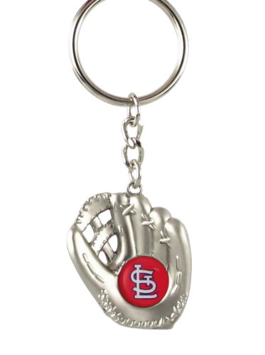 St Louis Cardinals - MLB Silver Baseball Glove Keychain