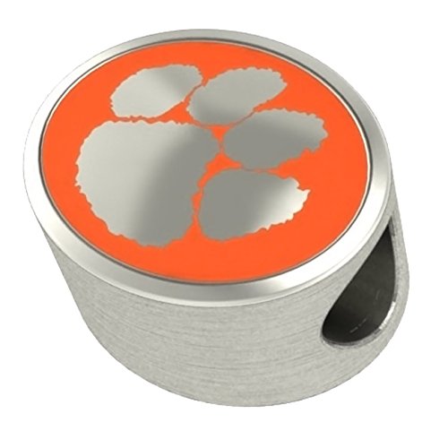 Clemson Tigers Bead Fits All Beaded Charm Bracelets