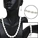 Genuine Freshwater White Pearl Necklace Bracelet