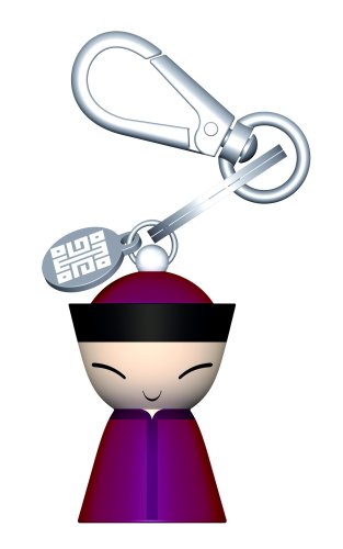 A di Alessi Mr Chin Key Ring, Pink (ASG87 R)