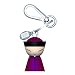 A di Alessi Mr Chin Key Ring, Pink (ASG87 R)