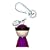 A di Alessi Mr Chin Key Ring, Pink (ASG87 R)