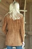 Women's Fiona Lamb Suede Leather Jacket, COGNAC, Size 8