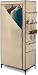 Honey-Can-Do WRD-01270 27-Inch Wide Storage Closet with 9-Side Storage and Shoe Bins, Tan