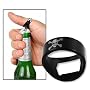 Black Skull Beer Bottle Opener Ring