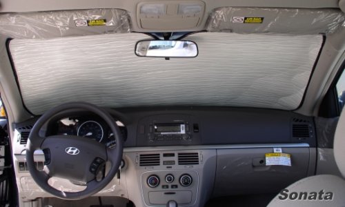 Sunshade compatible with Hyundai Sonata 2006 2007 2008 2009 2010 HEATSHIELD Windshield Custom-fit Sunshade