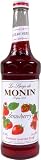 Monin Flavored Syrup, Strawberry, 33.8-Ounce Plastic Bottles (Pack of 4)