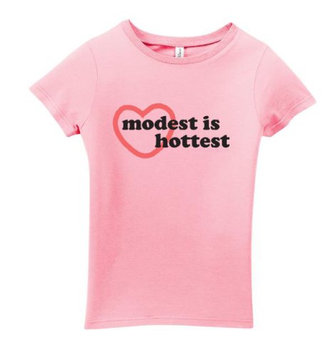 Modest is Hottest Junior Tees White or Pink